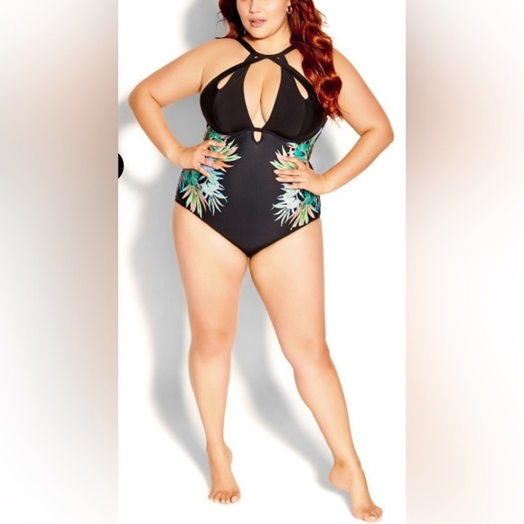 City Chic Cancun Underwire 1 piece - Picture 1 of 11